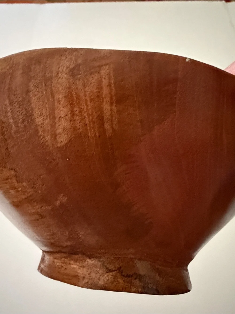 Artisan Signed Carved Rainforest Wood Decorative Bowl Belize Jaguar Mahogany